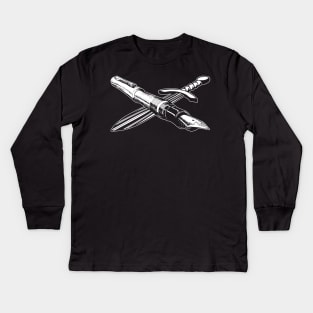 Pen and Sword Kids Long Sleeve T-Shirt